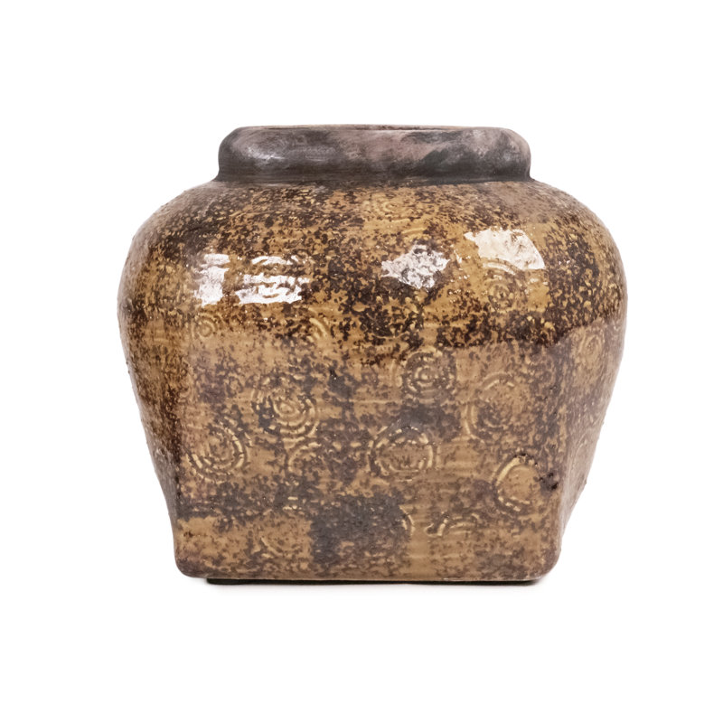 Labron Ceramic Table Vase, 7.5" H x 8.5" W x 8.5" D