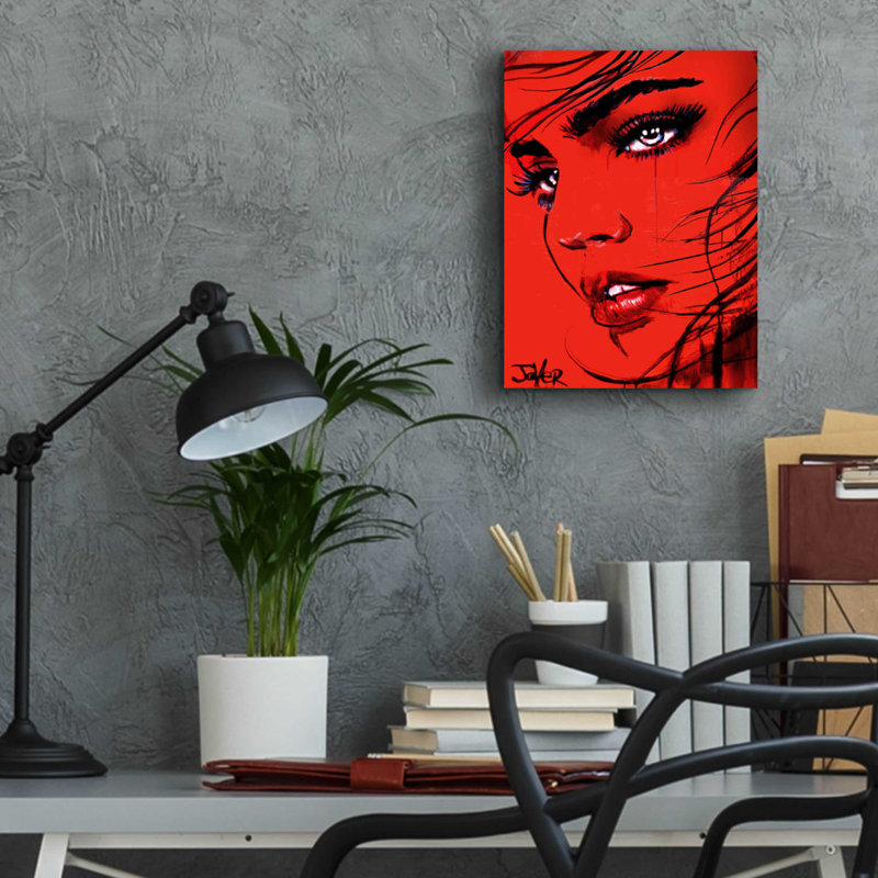 «Crimson Utopia» par Loui Jover, H 16 po x l 12 po