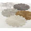 Kaeto Flower Design Beaded 15" Glass Placemat-1650135984