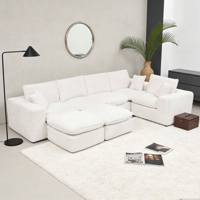 Canapé modulaire en L 107 po