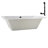 72'' x 36'' Acrylic Soaking Drop-In Bathtub, Drain Included-97544518