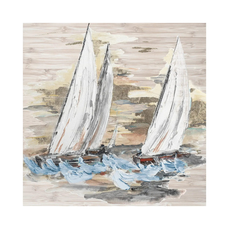 Rough Sailing II by Patricia Pinto - Wrapped Canvas Gallery-Wrapped Canvas Giclée, 30.48 cm H x 30.48 cm W