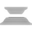 Ensemble de colonne carrée classique en PVC lisse lisse et standard Craftsman-36092400-118197424