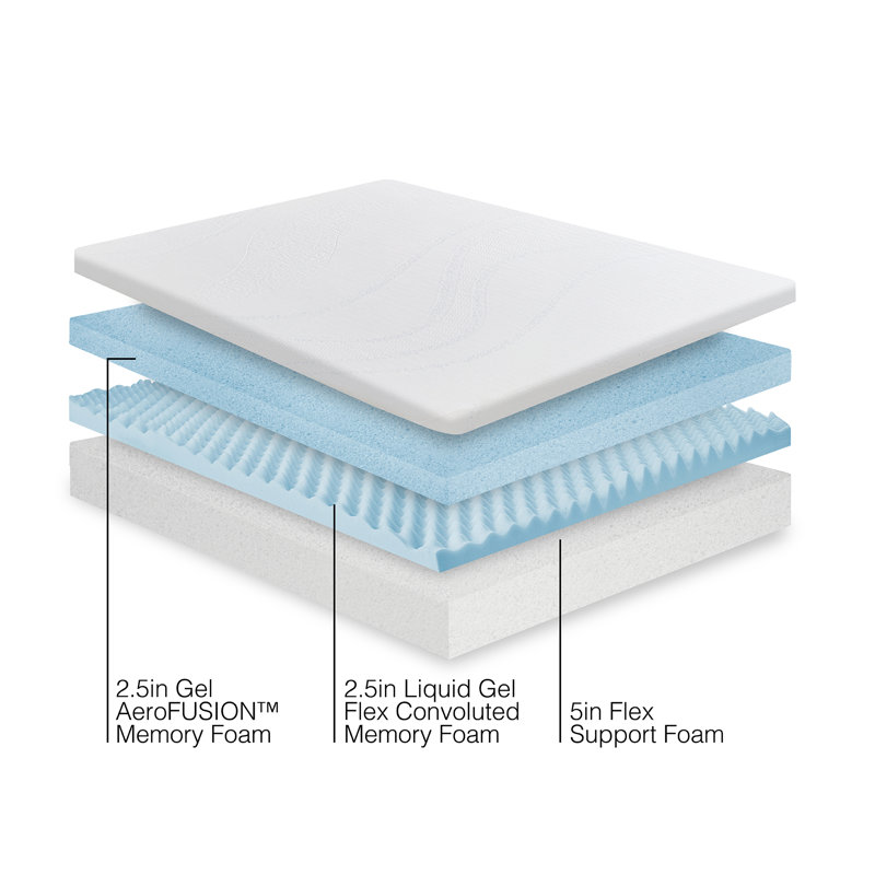 Snooze Support Memory Foam Mattress, King, 10