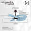 Alessandra - Ventilateur de plafond à cinq pales - DEL intégrée-103363410-103363407