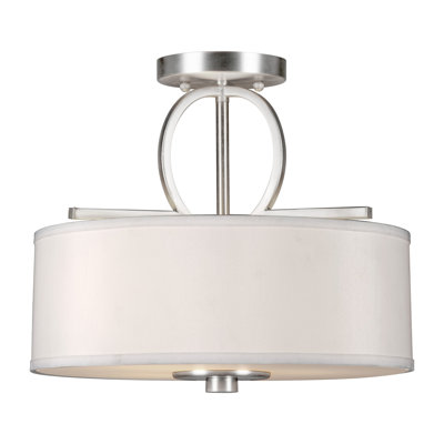 Bradninch Fabric Semi Flush Mount