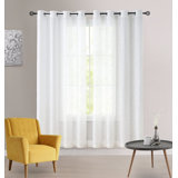 Diago Linen Semi Sheer Curtain Pair