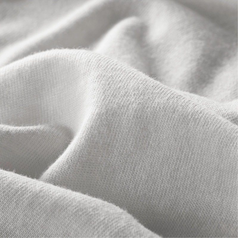 Ensemble de draps en tricot de coton toutes saisons pour lit simple TG, solution de sommeil douce et confortable, Gris