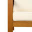 Fauteuil club d'extérieur en bois d'acacia avec coussins, ensemble de conversation, finition, coussin-178346828-178346829