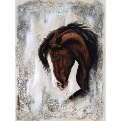 «Auburn Elegance» par Angela Bawden, reproduction sur toile tendue