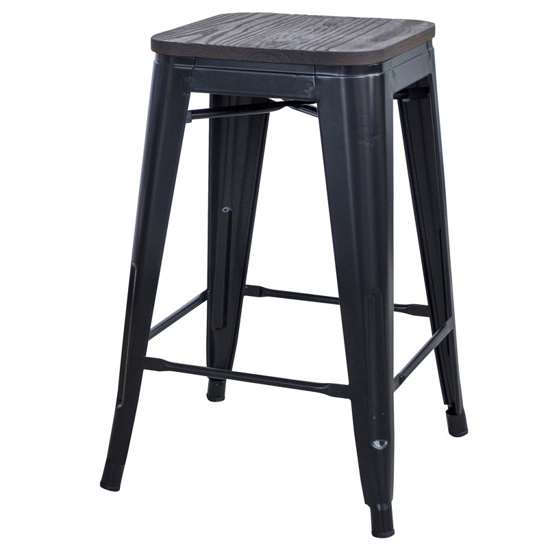 Hulene Counter Stool, Black