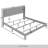 Linen Upholstered Wingback Bed -110685726-110685698