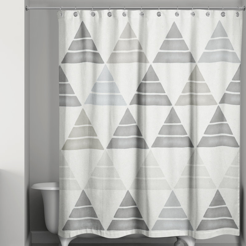 Milliken Geometric Shower Curtain