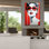 Art mural sur toile Mercer41 «Lady In Red» par Andreas Magnusson