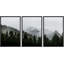 «Misty Forest Landscape Mountain with Fog Natural», reproduction de photo sur toile 3 pièces-119402578-70556846-70556844