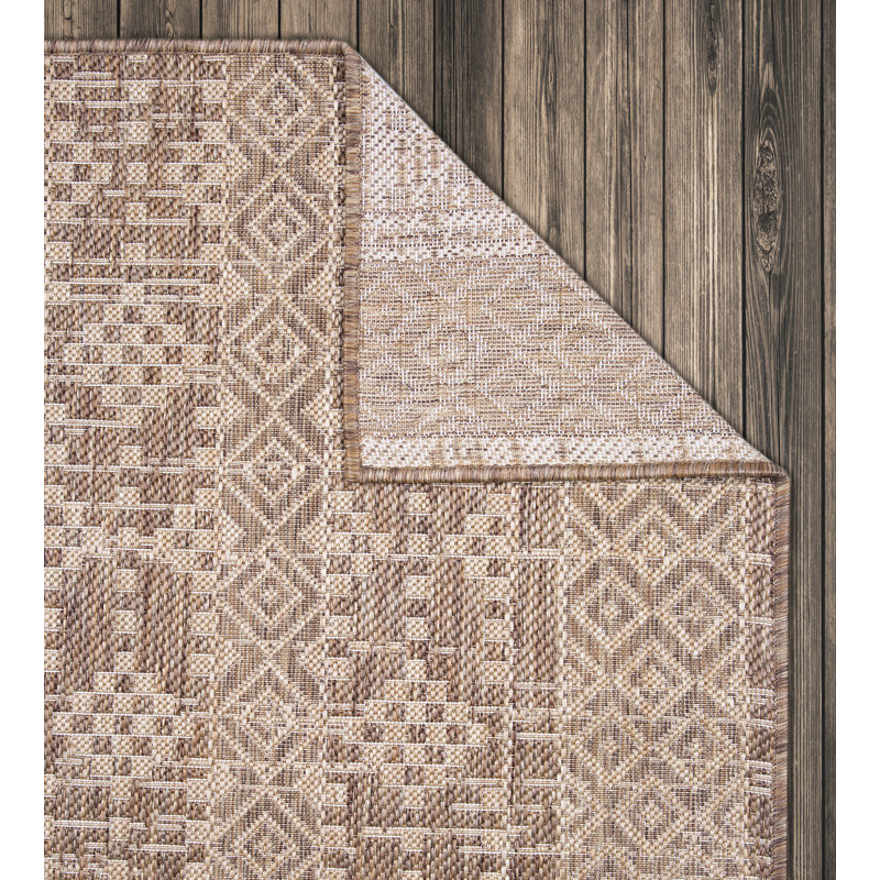 Tapis marocain intérieur / extérieur Ilayah, Rectangle 8 pi x 10 pi