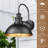 Outdoor Farmhouse Barn Lights, Rustic Outdoor Wall Sconce, Exterior Wall Lights, Front Door Mounted Lighting Fixture,Vintage Outside Lighting For Porch, Patio, Garage (Black, 1 Pack)-605161313