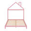Lit plateforme double en bois
