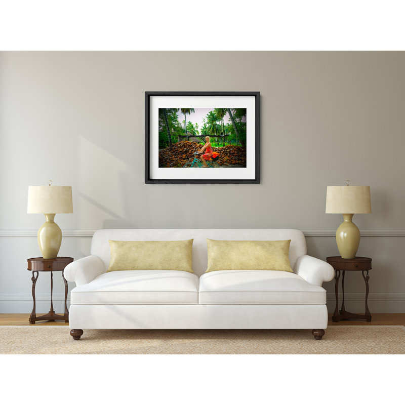 Coconut Dream Print by Joseph Regan, 26" H x 36" W x 0.75" D, Black