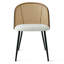 Ensemble de table de salle à manger 4 personnes Atwater avec table ronde de 39,5 po et 4 chaises Boucle rembourrées-1451281031