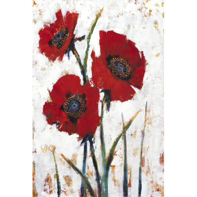 Red Poppy Fresco I by Timothy O' Toole -  Painting