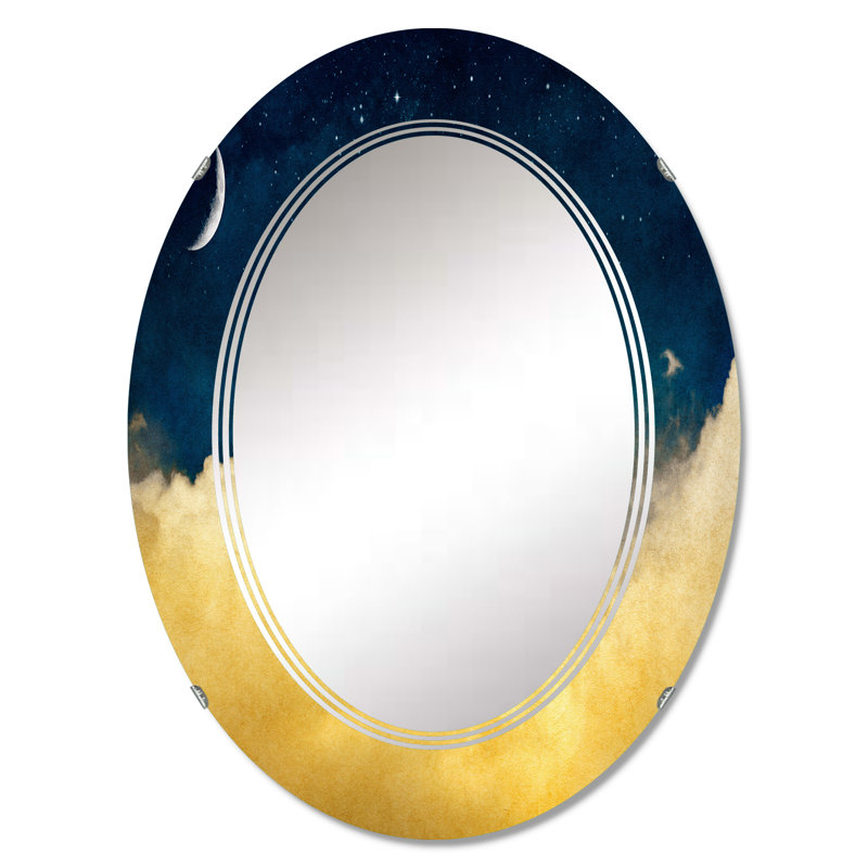 Miroir de salle de bain ovale mural, 30 po x 20 po