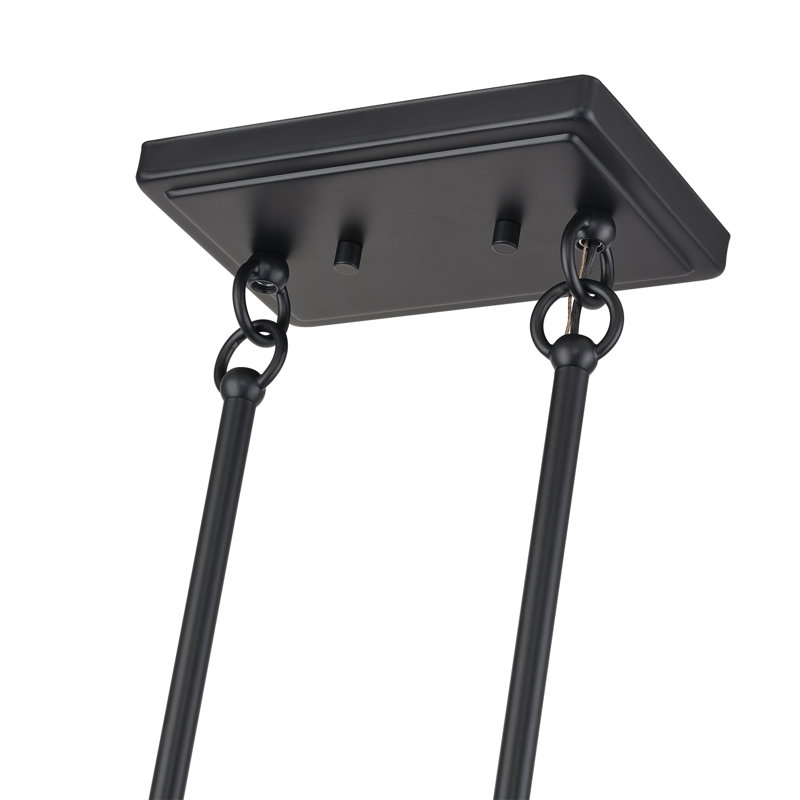Lustre linéaire moyen noir 3 lumières Arsdale