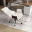 Fauteuil de direction inclinable et pivotant en cuir blanc-976630590