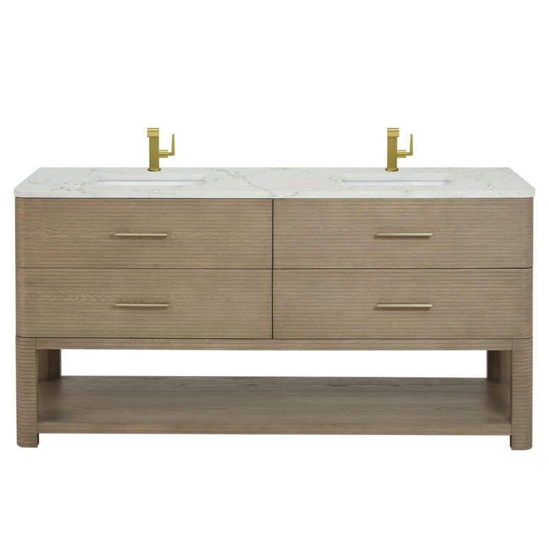 Lucian 72'' W Double Vanity, Victorian Silver