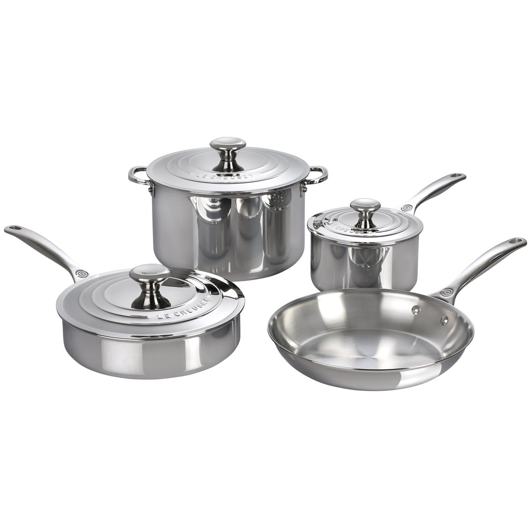 Le Creuset Stainless Steel 7 Piece Cookware Set Le Creuset