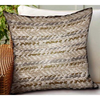 Antique Zane Damask Outdoor Reversible Throw Pillow
