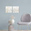 Floral and Botanical Blissful Spring SET Cabin / Lodge Blue Canvas Wall Art Print-35535289