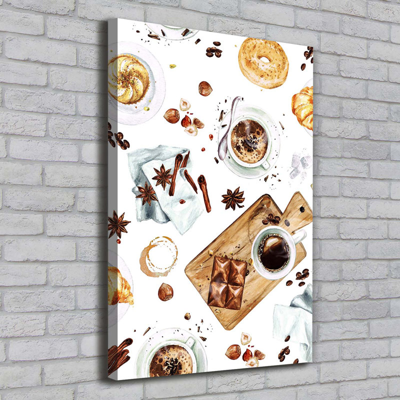 Breakfast - Wrapped Canvas Print