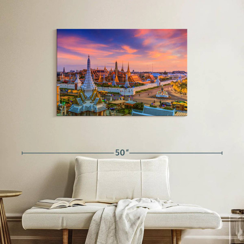 Rorry Wat Phra Kaew Sunset, 26" H x 39" W