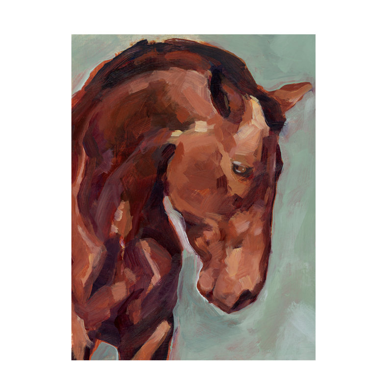 «Paint By Number Horse II» par Jennifer Paxton Parker, art sur toile, H 24 po x l 18 po