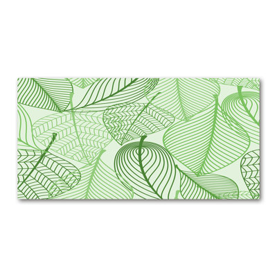 Leaves Pattern - Wrapped Canvas Print