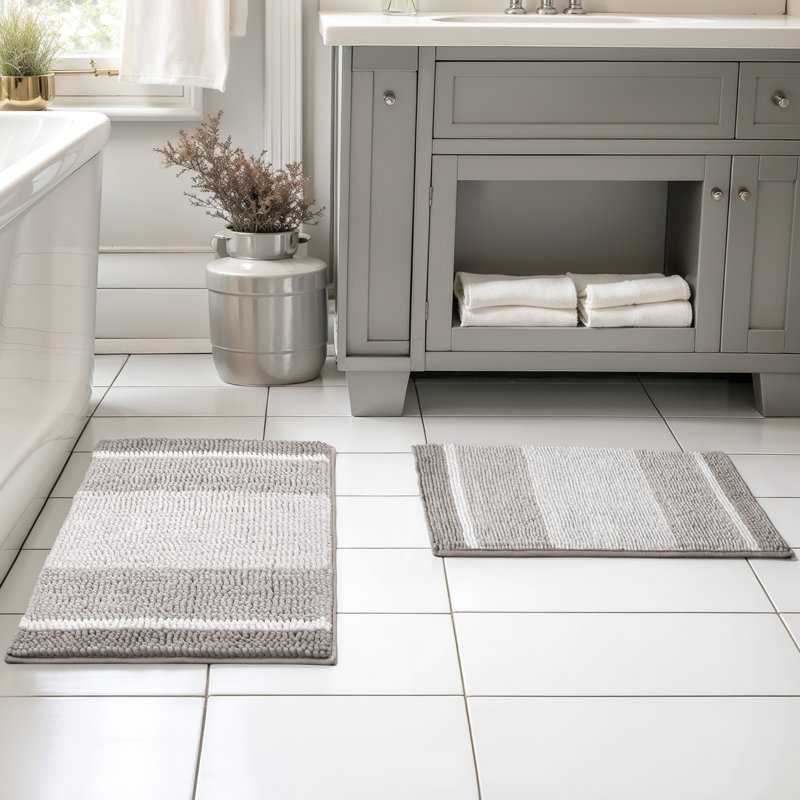 Tapis pour salle de bain Gradient Soft, Brun taupe