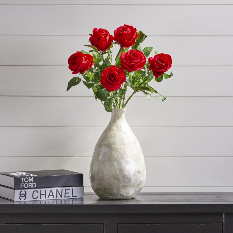 Tige de 25 po en velours rose