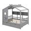 Lit en bois avec tiroirs et tablette de rangement-313605932-313605921