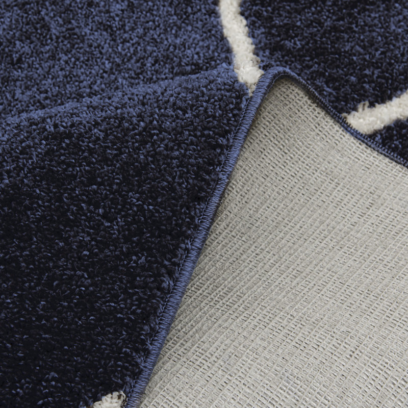 Tapis bleu Sari, Rectangle 5 pi x 7 pi 3 po