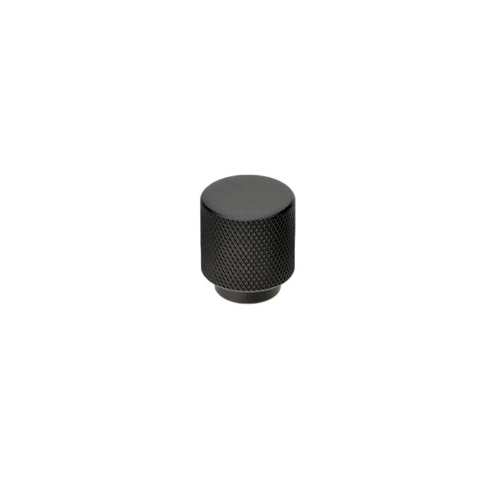Matte Black "Rivet" Small Roung Knob