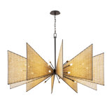 Corrente 30-Lt Chandelier - Matte Black/Sulihiya