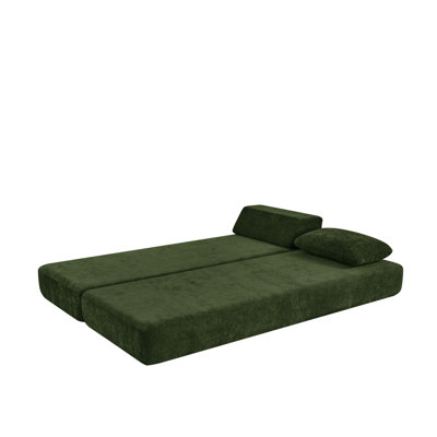 Convertible Daybed &Guest Bed Fold Out Sleeper With Queen Size Mattress