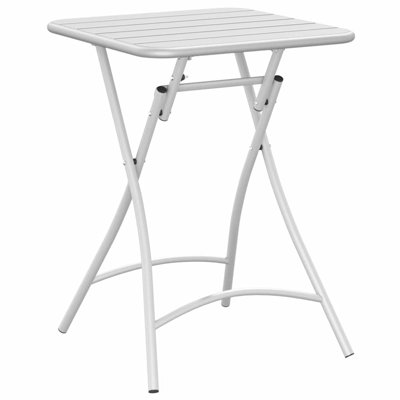 Bistro Table Folding Powder-coated Steel Outdoor Garden Furniture Patio