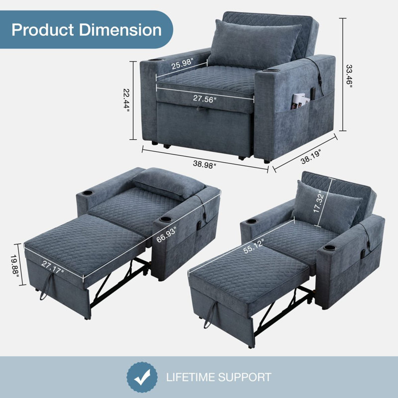Sleeper Sofa Convertible Sofa Bed Sofa Arm Sofa Bed Couch Sleep Sofa Comfy Sofa Modern Sofa