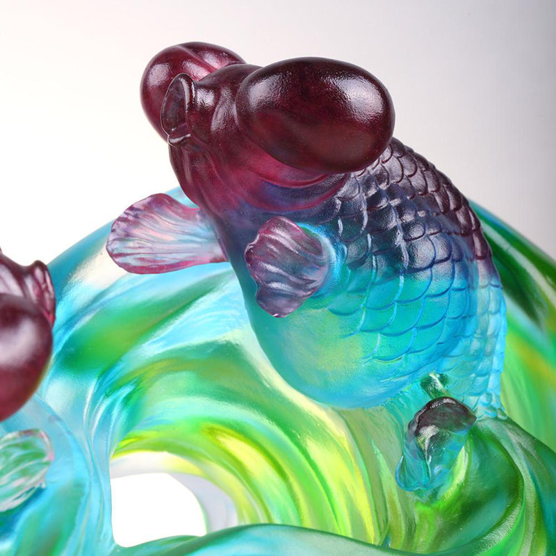 Echo of Joy Crystal Art Fish Figurine