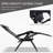 Zero Gravity Chair Set With Side Table, Folding Reclining Chair With Cupholders & Pillows-1128560779