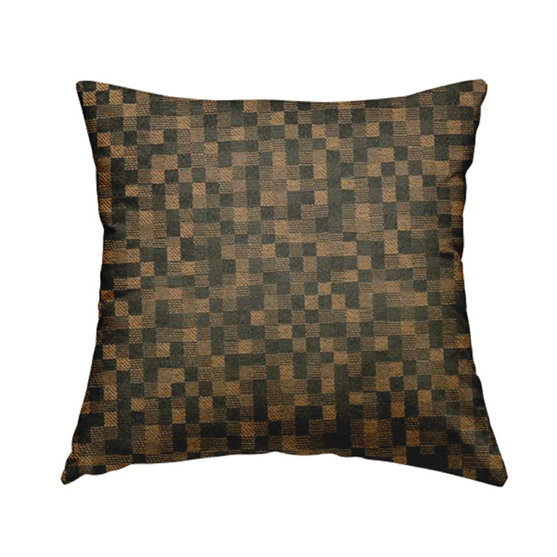 Deaquaneil Geometric Rectangular Cushion, Brown