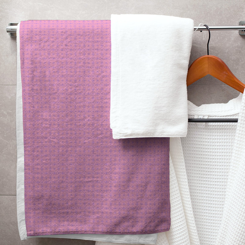Katelyn Elizabeth Bath Towel, Pink/Purple
