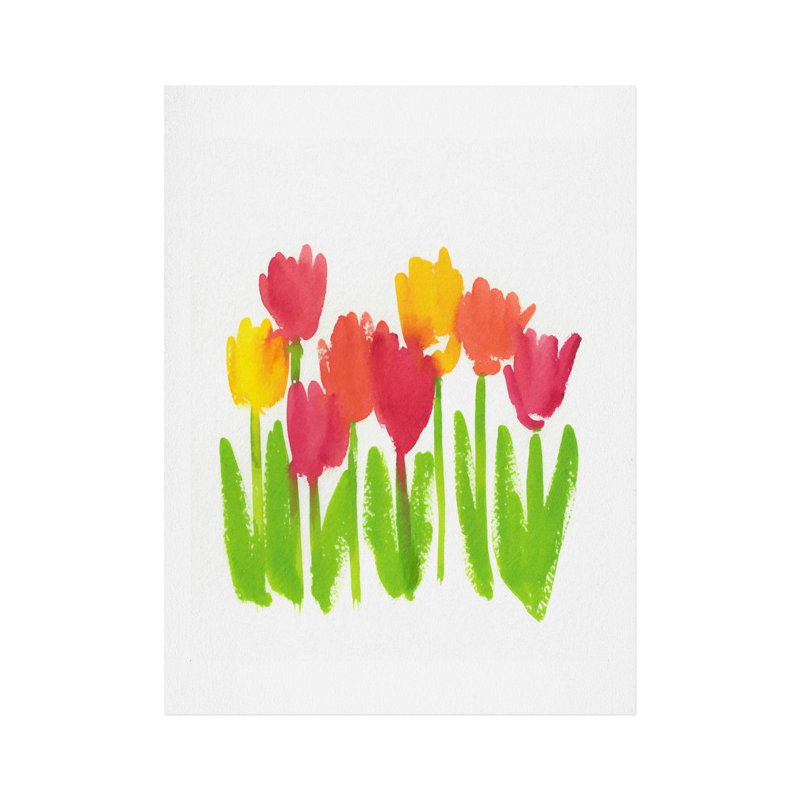 « brillante tulipes », reproduction d’art, H 24 po x l 18 po